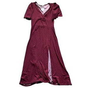 Velvet Torch | Flutter Sleeve Midi Dress